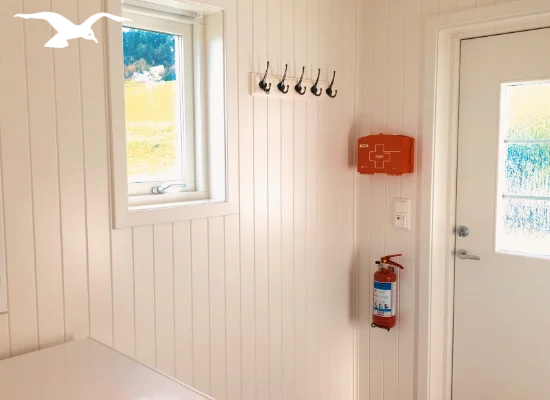 House for 4 persons hallway with freezer at Hindrum Fjordsenter in Norway