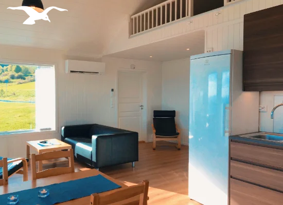 House for 4 persons living room at Hindrum Fjordsenter in Norway