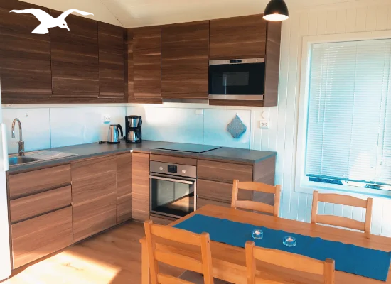 House for 4 persons kitchen at Hindrum Fjordsenter in Norway